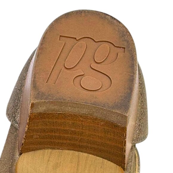 Paul Green Tripoli Metallic Suede Ankle Wrap Sandals - Picture 11 of 13